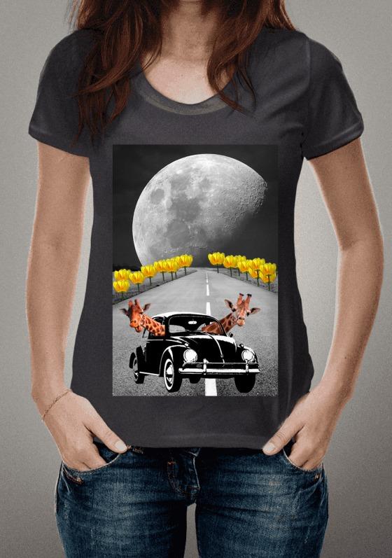 Nome do produto  Fusca girafas motoristas Lua Tulipas