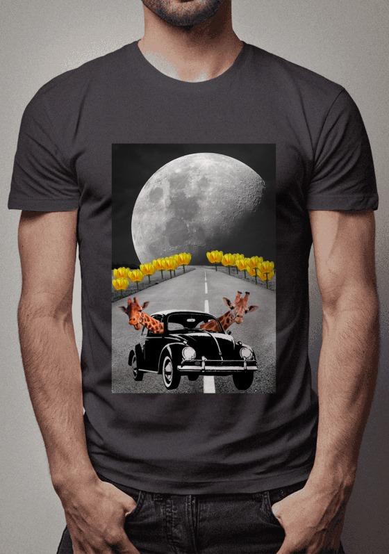 Nome do produto  Fusca girafas motoristas Lua Tulipas