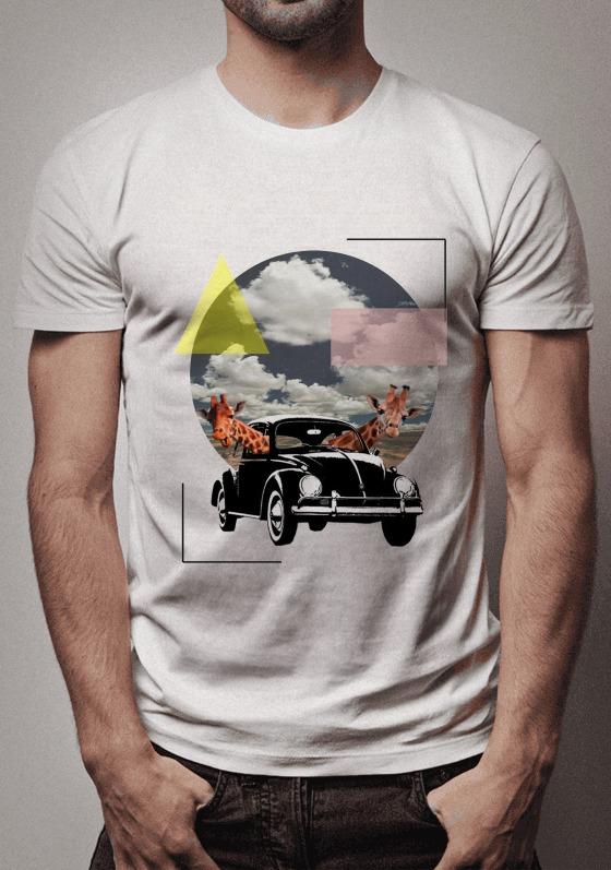 Nome do produto  Fusca girafas motoristas nuvem