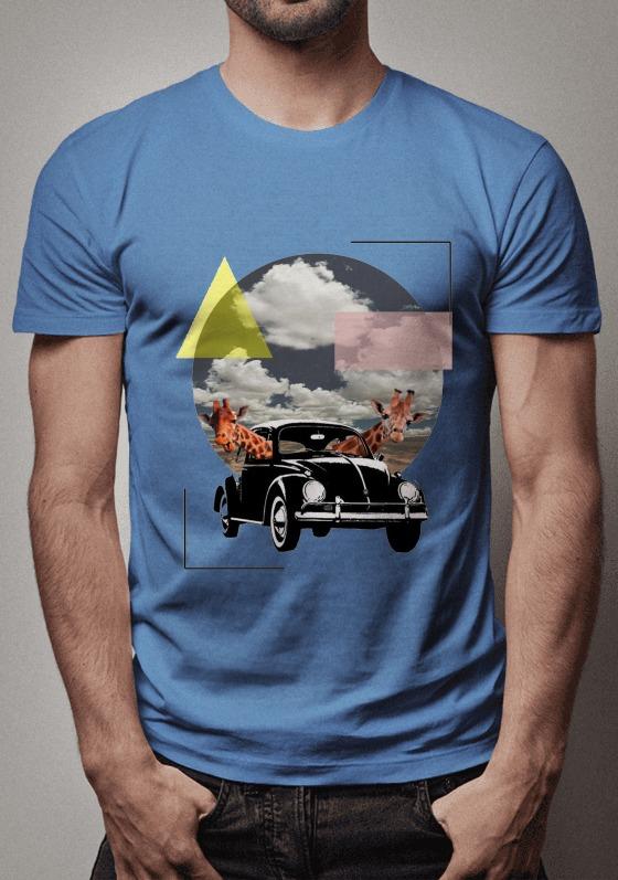 Nome do produto  Fusca girafas motoristas nuvem