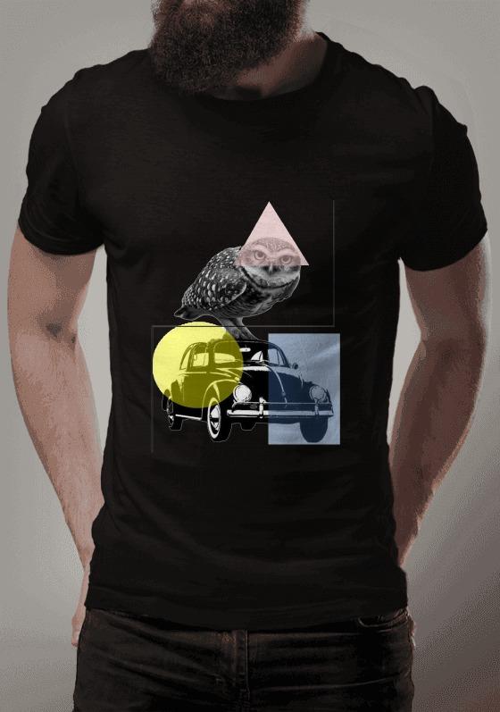 Nome do produto  Fusca Preto e branco - Coruja - com formas