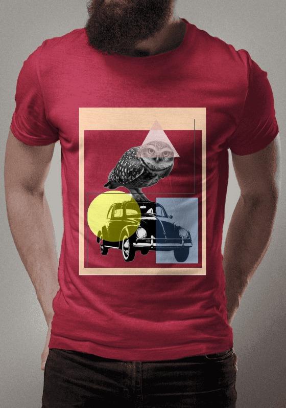 Nome do produto  Fusca Preto e branco - Coruja - com formas com fundo