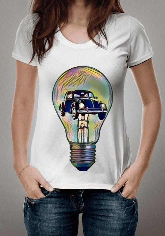 Fusca preto e lâmpada - Early Autum