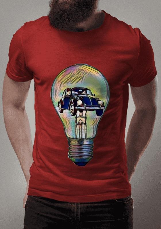 Nome do produto  Fusca preto e lâmpada - Early Autum