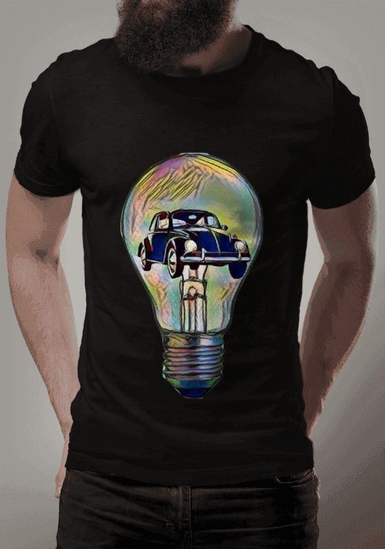 Nome do produto  Fusca preto e lâmpada - Early Autum