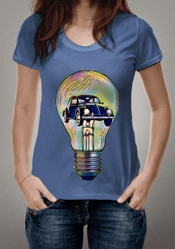 Nome do produto  Fusca preto e lâmpada - Early Autum