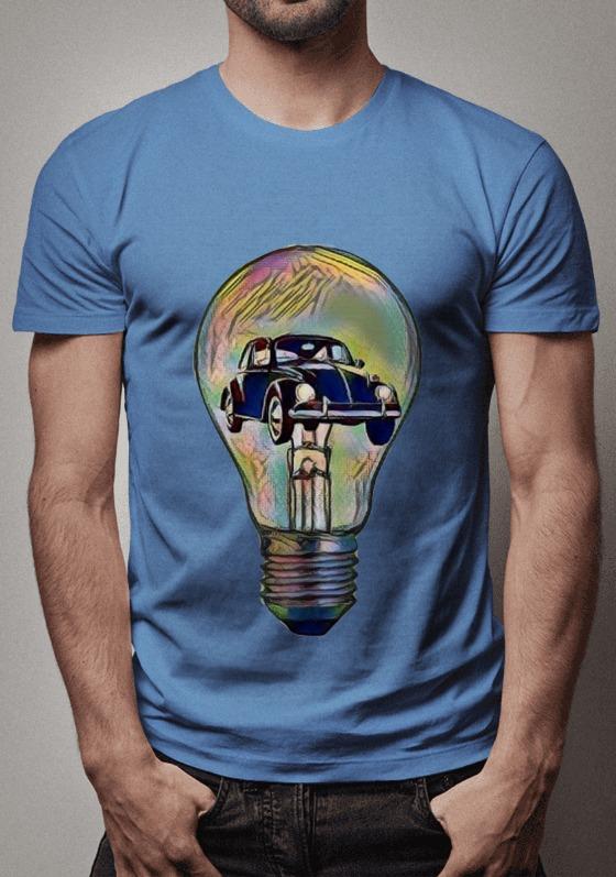 Nome do produto  Fusca preto e lâmpada - Early Autum