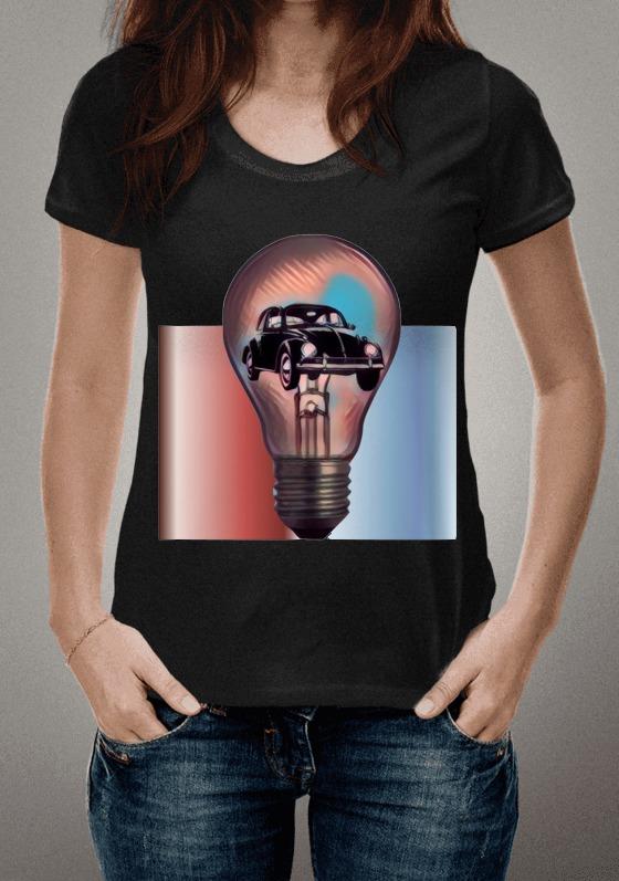 Fusca preto e lâmpada - Methaphisics