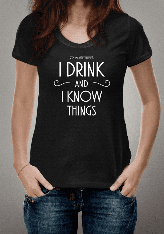 Nome do produto  Game of Thrones - I Drink and I Know Things