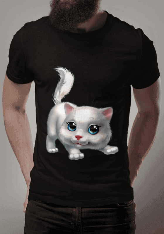 GATINHA BRANCA DESENHO