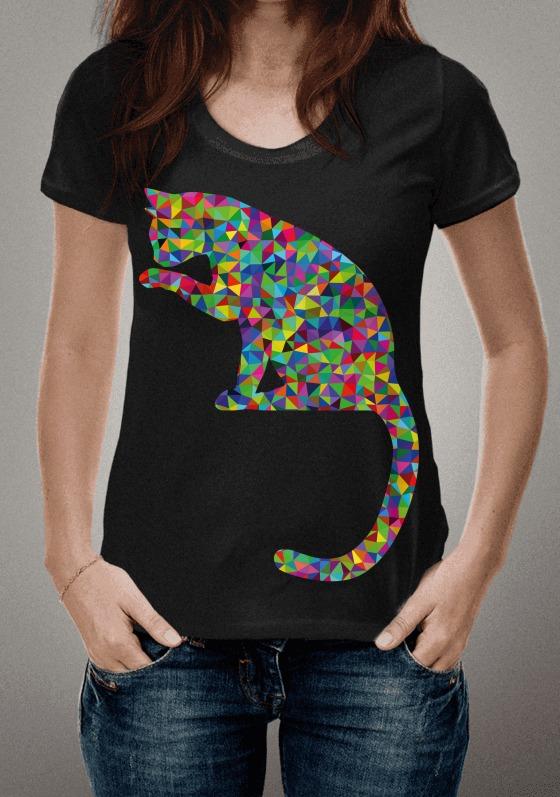 Nome do produto: Gato Geométrico