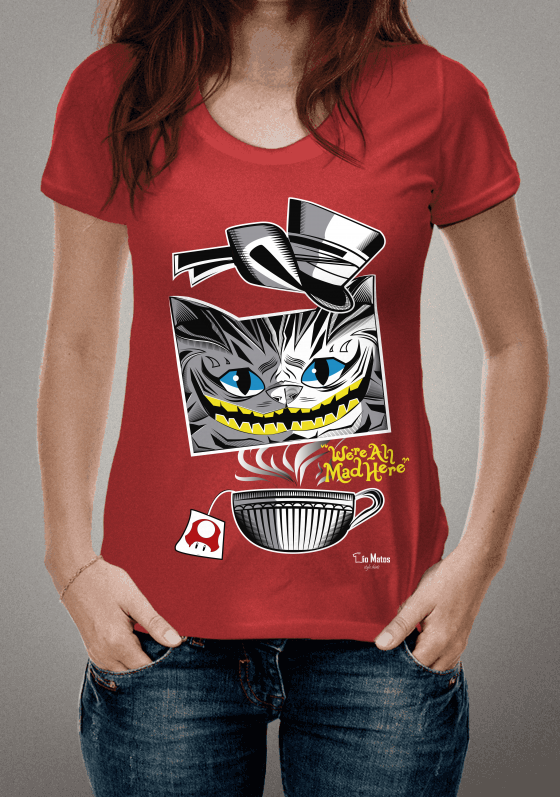 Nome do produto  Geek - Chá Gato Alice.