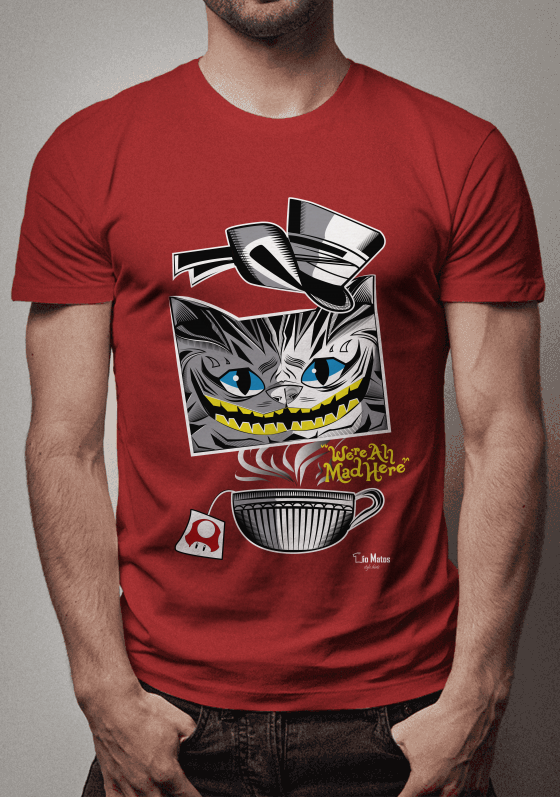 Nome do produto  Geek - Chá Gato Alice.