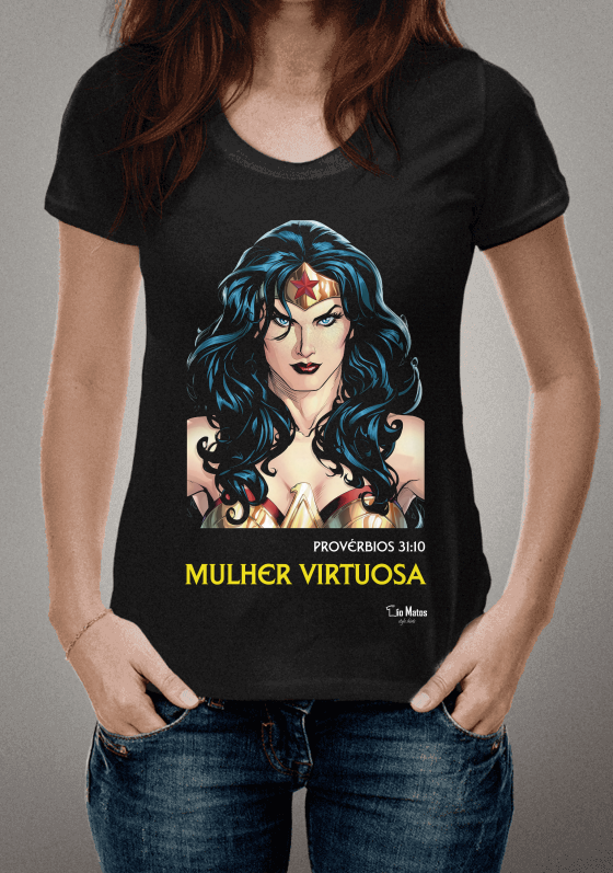 Nome do produto  Geek DC Gospel - Mulher Virtuosa