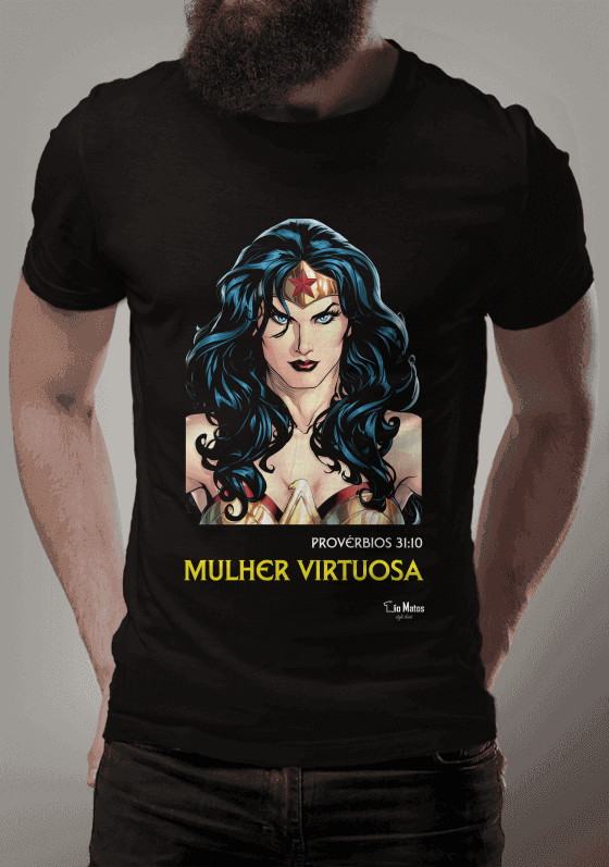 Nome do produto  Geek DC Gospel - Mulher Virtuosa