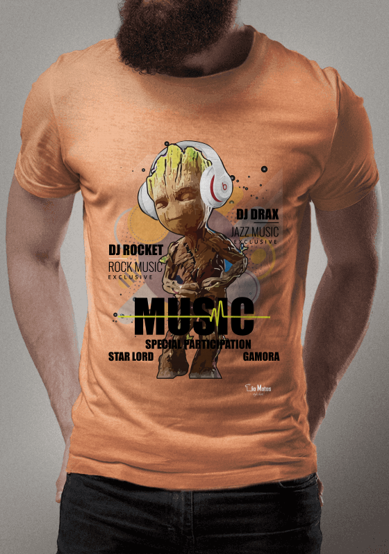 Nome do produto  Geek Marvel - DJ Groot.