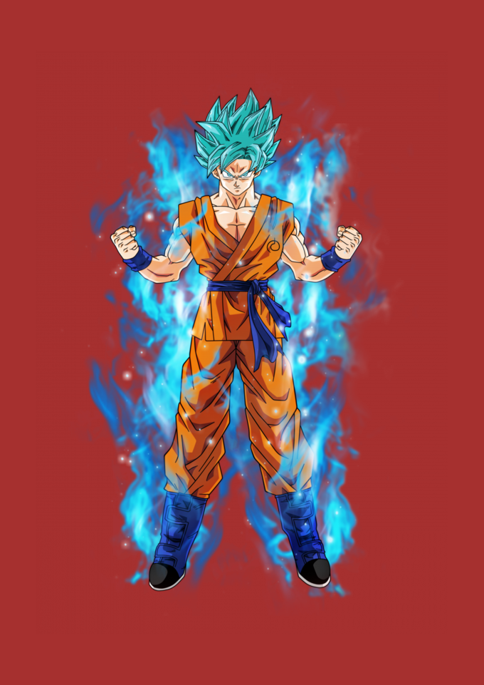 BABY LONG ESTONADA Goku Ssj Blue R$42,96 em Crazy Unicorn | Montink