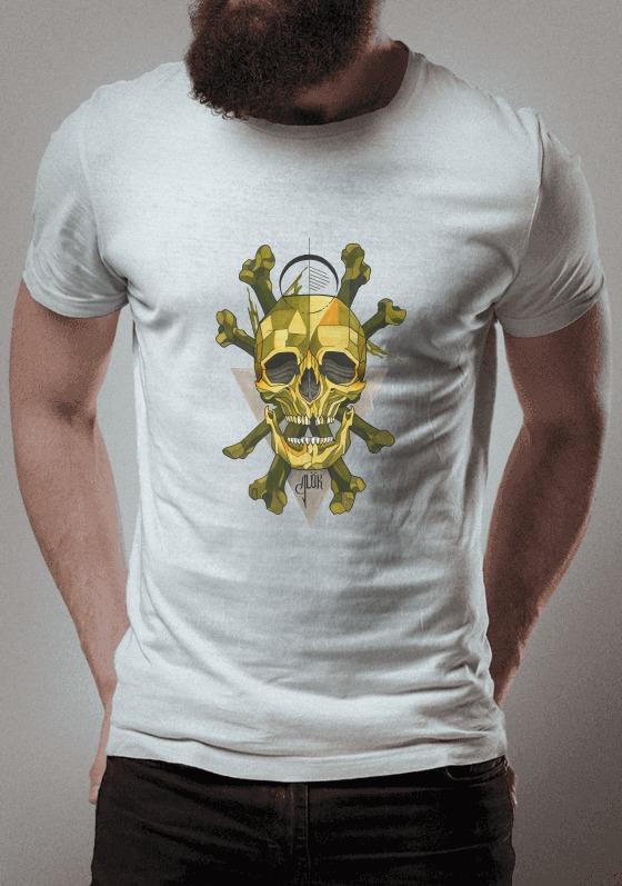 Nome do produto  Golden Skull - by Carina Alok