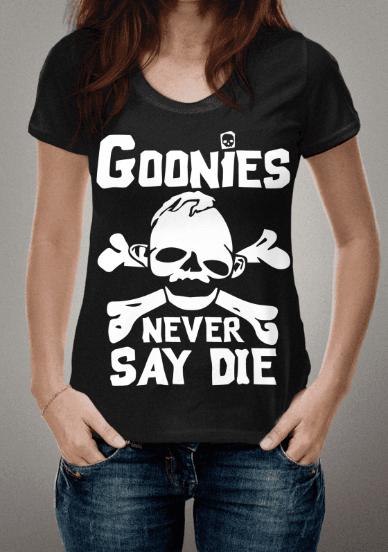 Nome do produto  Goonies never say die