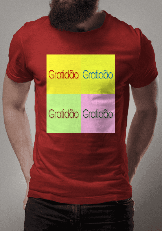 Nome do produto  gratidão 4 cores