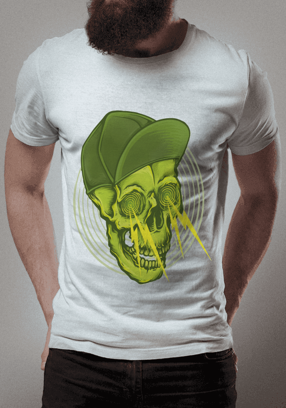 Nome do produto  Green Skull Crazy