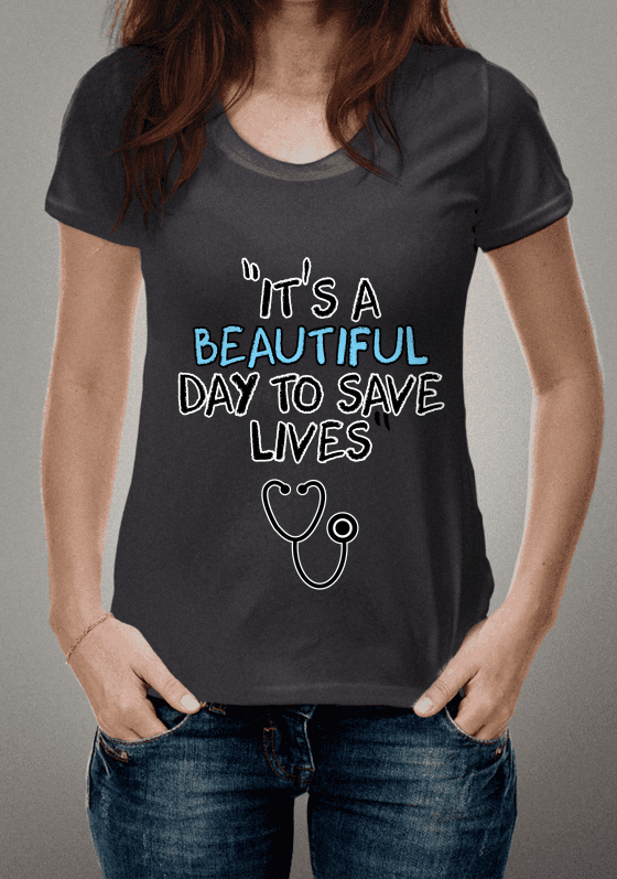 Nome do produto  Grey's Anatomy - TIts a Beautiful Day to Save Lives #2 Fem.