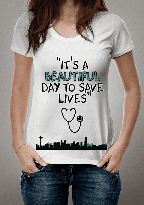 Nome do produto  Grey's Anatomy - TIts a Beautiful Day to Save Lives Masc.