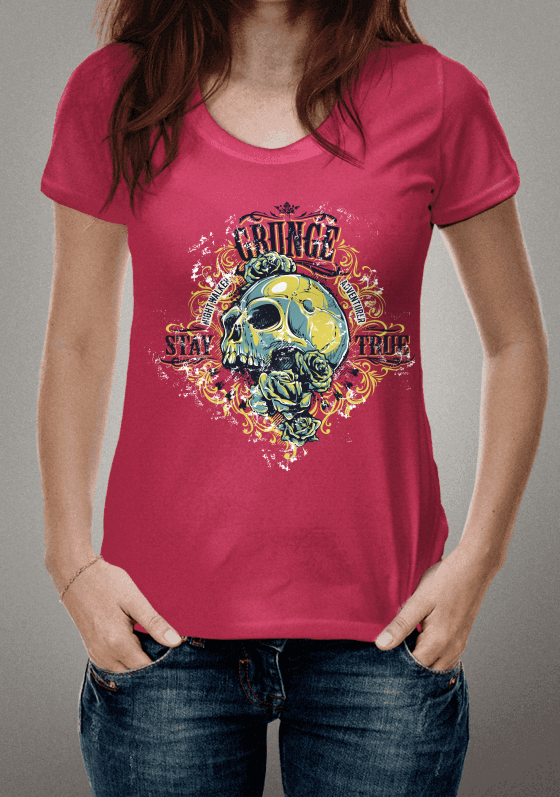Nome do produto  grunge skull