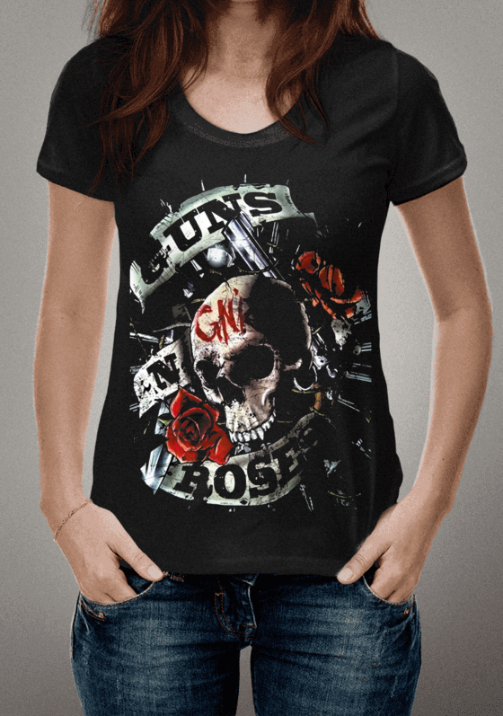 Guns n Roses, Guns , Roses estampa.