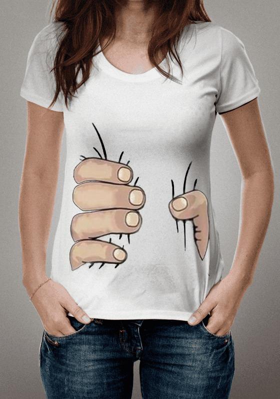 Hand tightening shirt