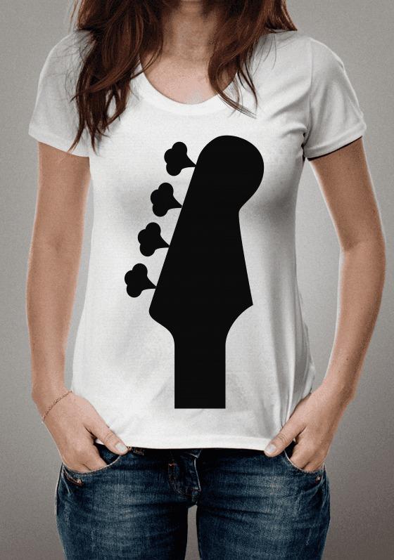 Headstock jazz bass