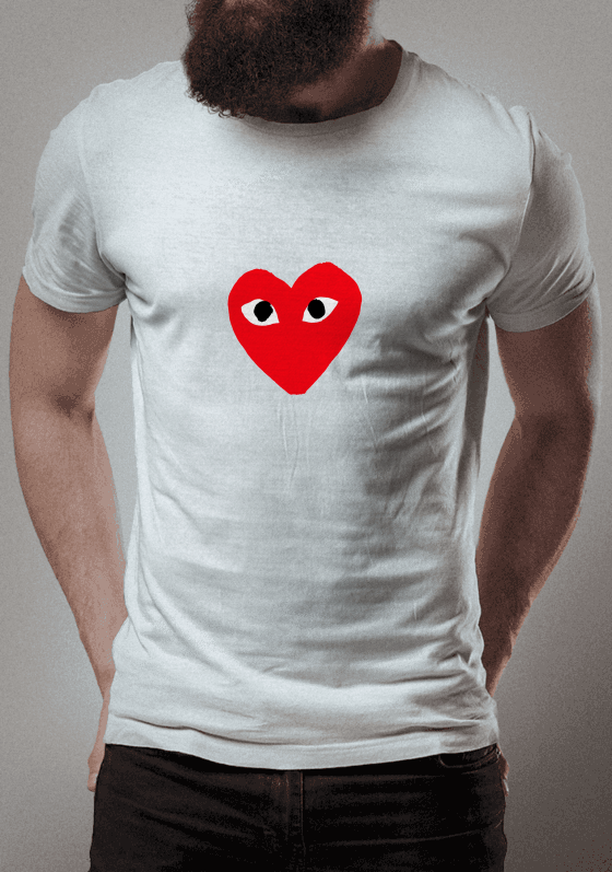 Nome do produto  Heart T-shirt