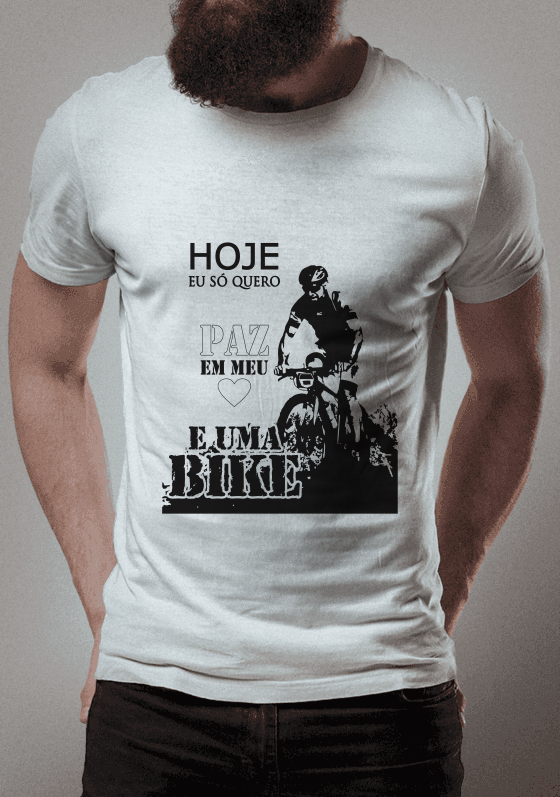 Nome do produto  Hoje eu só quero paz em meu coração e uma bike