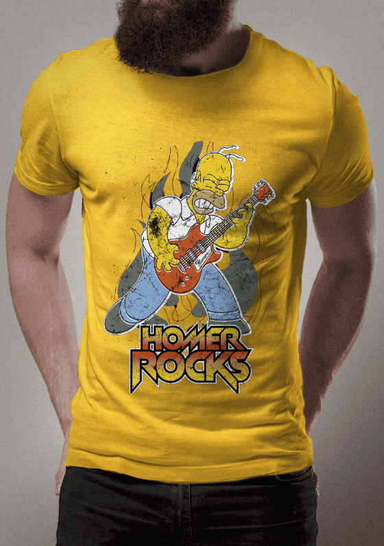 Homer Rocks Guitarra