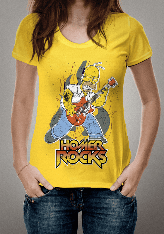 Homer Rocks Guitarra