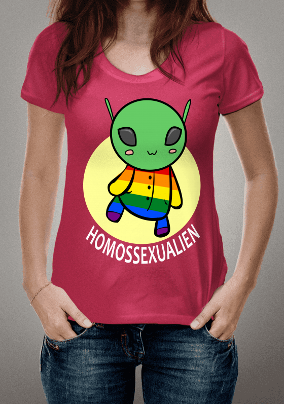 Homossexualien (texto em cor branca)