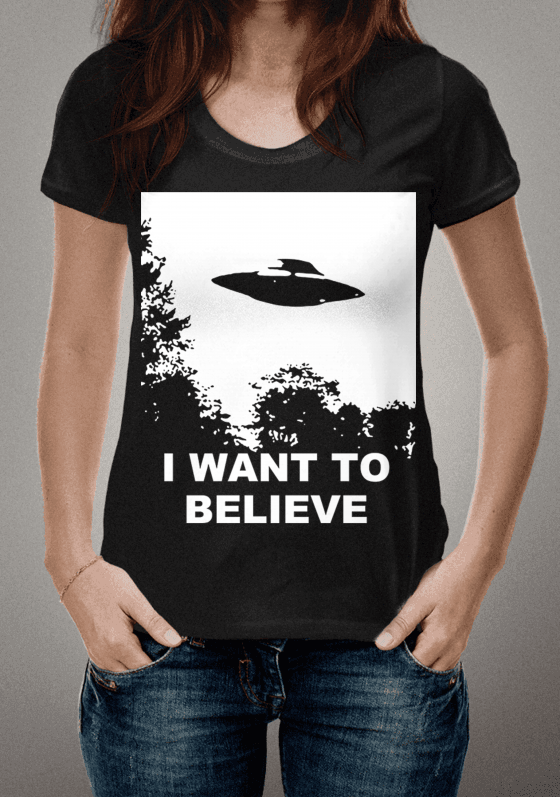 Nome do produto  I want to believe
