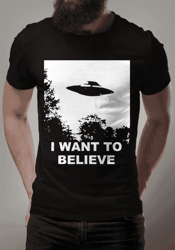 Nome do produto  I want to believe