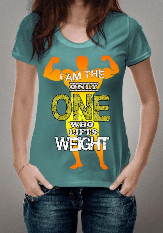 Nome do produto  I'm the only one who lifts weight
