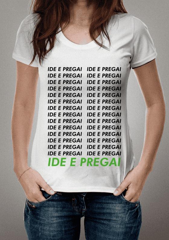 Nome do produto: IDE E PREGAI - VERDE/BRANCA