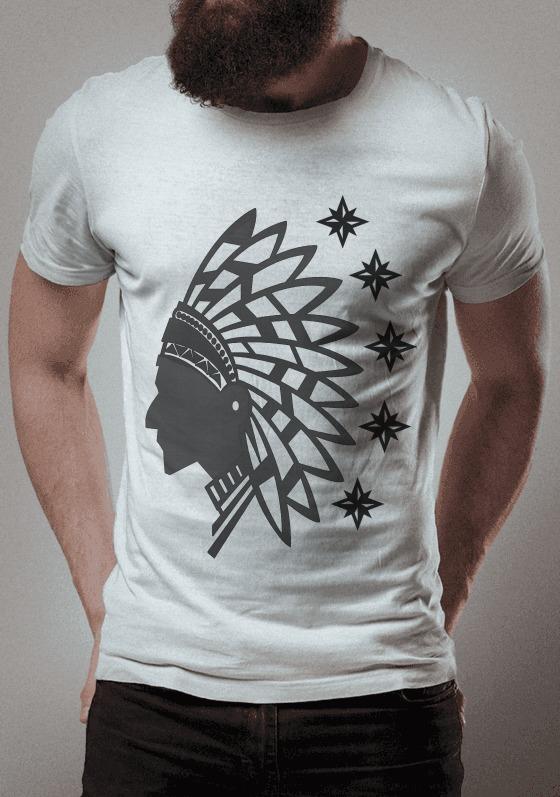 camiseta indio apache