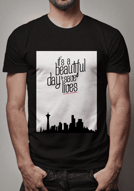 Nome do produto  It´s a beautiful day to save lives.