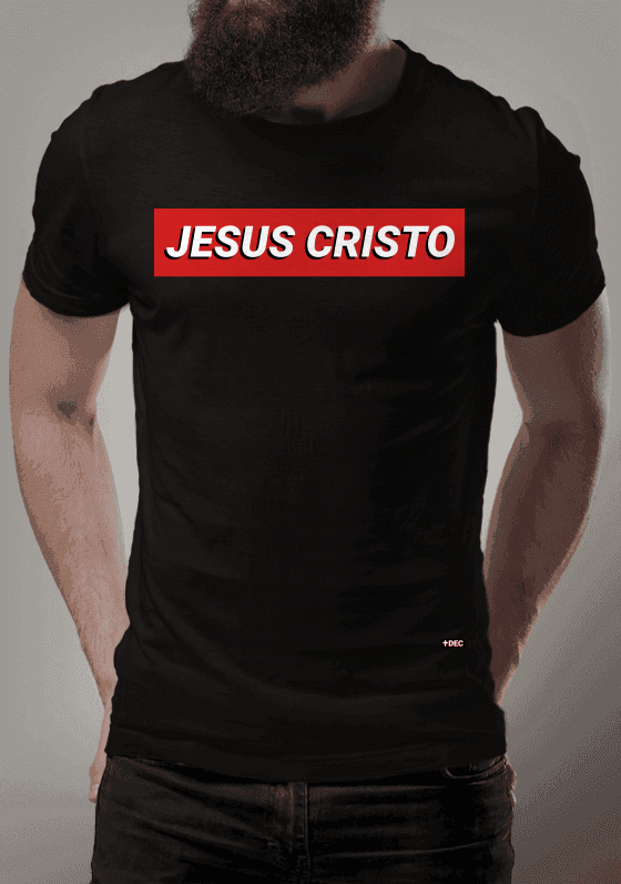Nome do produto  Jesus Cristo Black - T-Shirt - Masculina - 20190101