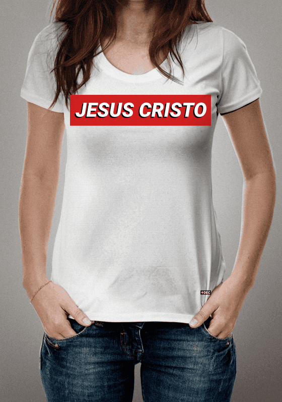 Nome do produto  Jesus Cristo White - T-Shirt - Feminina - 20190102