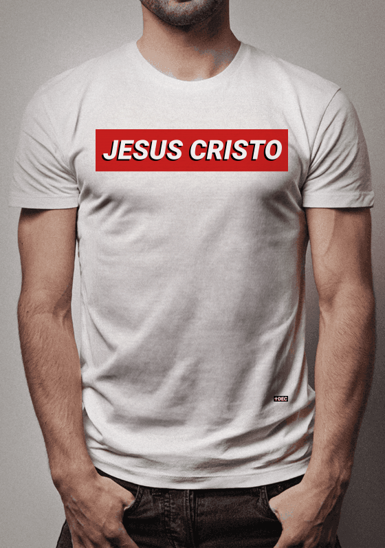 Nome do produto  Jesus Cristo White - T-Shirt - Masculina - 20190102