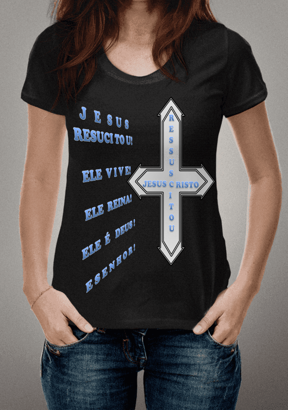 Nome do produto  JESUS#FRASES#ESTAMPAS#100%#CRIATIVAS #MONTINK#ESTILOS#CAMISARTES
