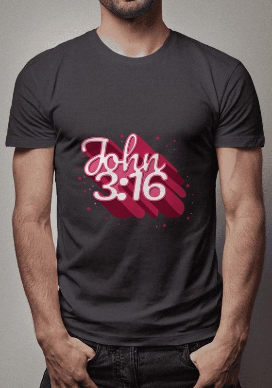 John 3: 16 pink
