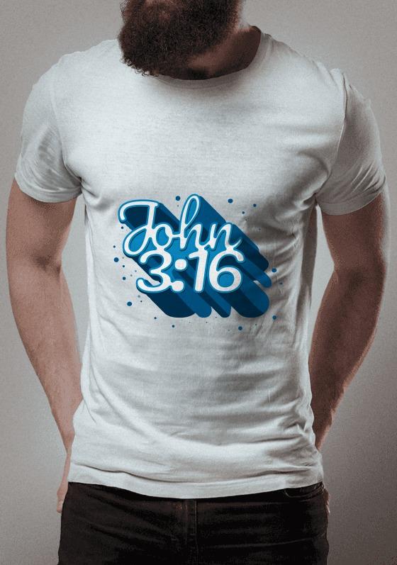 John 3:16 blue