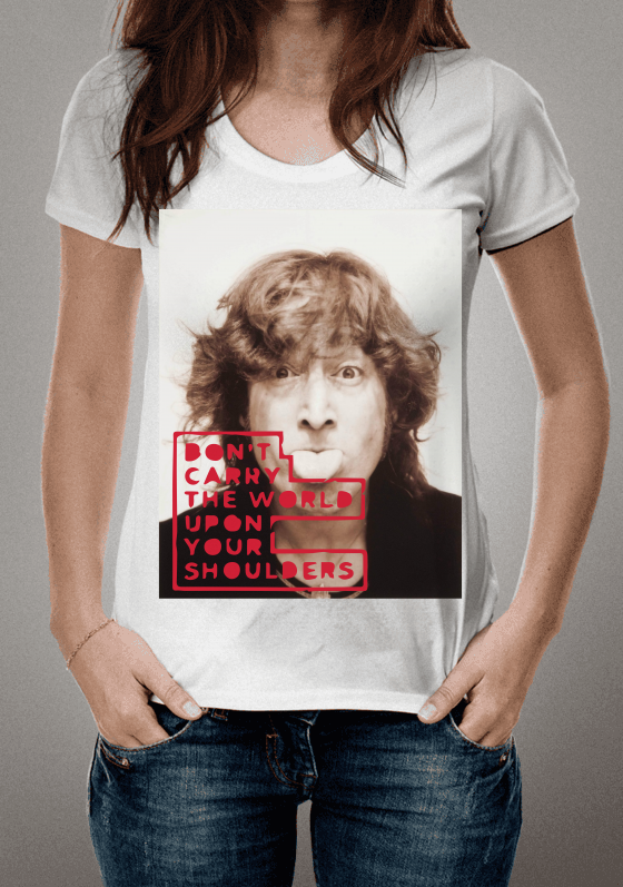 Nome do produto  John Lennon - Não carregue o peso do mundo sobre seus ombros