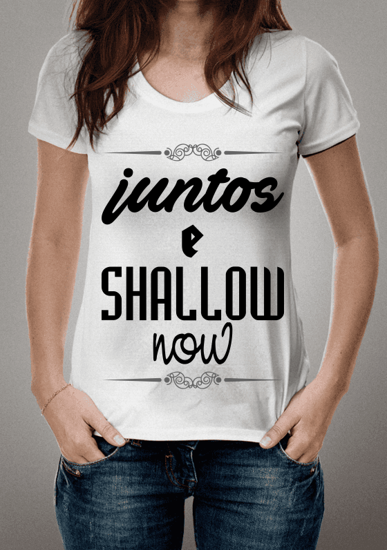 Nome do produto  Juntos e Shallow Now Man